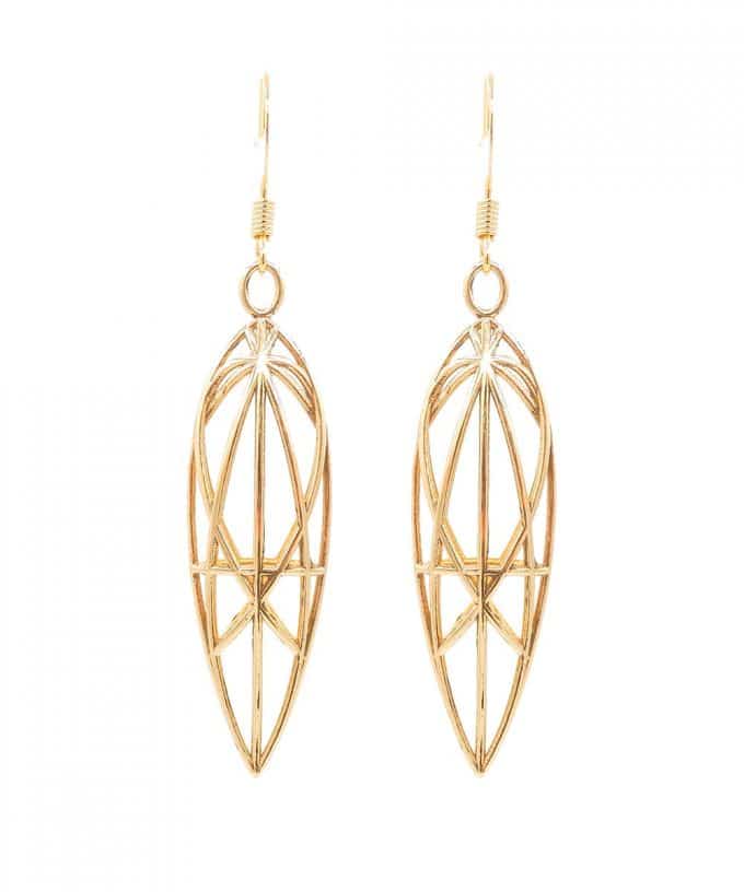 Magdalene Earrings Brass