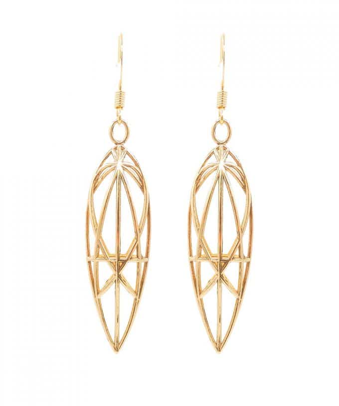 Magdalene Earrings Brass