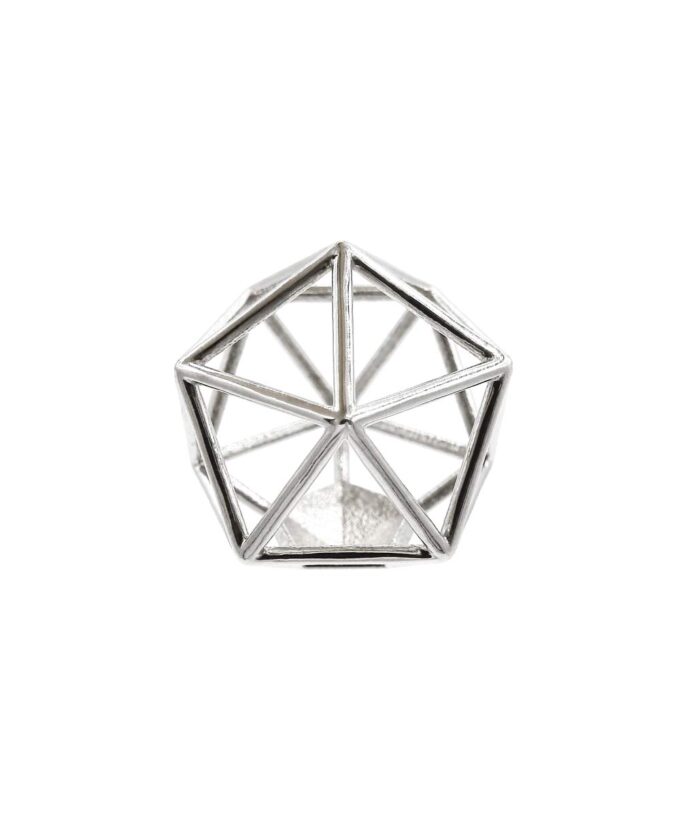 Icosahedron Pendant - Sterling Silver