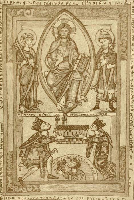 Saint in Mandorla - Vesica Piscis