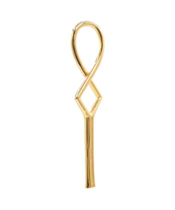 Unity & Duality Ankh Pendant - Gold Plated Brass