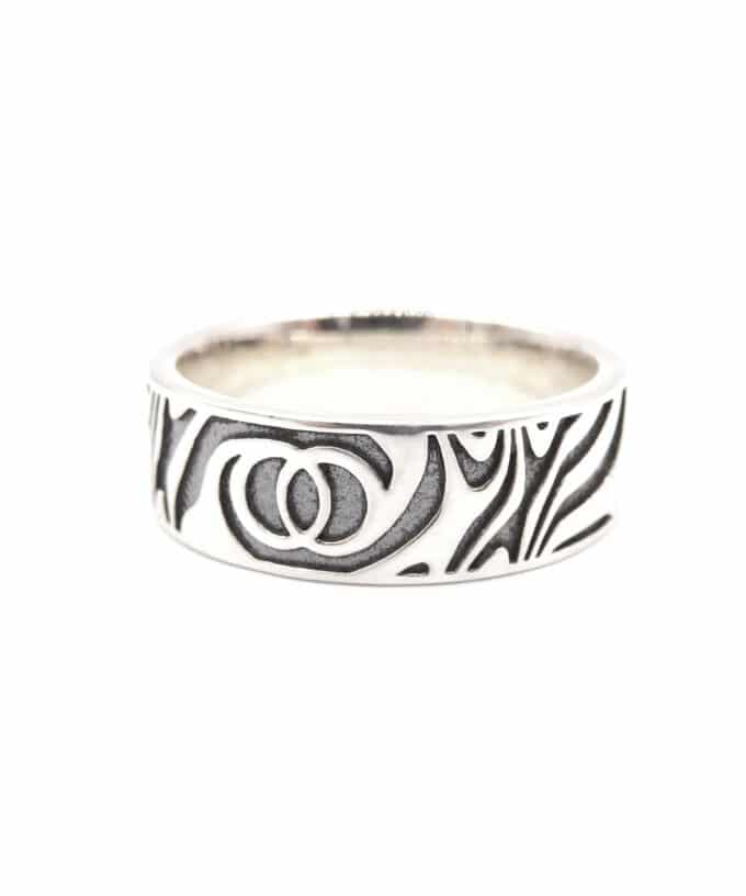 Twin Soul Ring - Blackened Silver