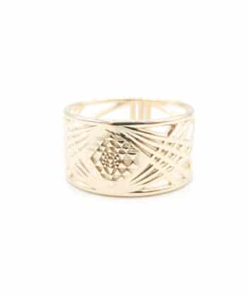 Sri Yantra Ring - 14K White Gold